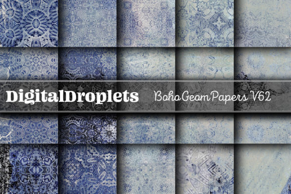 Boho Geom Papers Vol. 62: A Designer's Textured Toolkit
