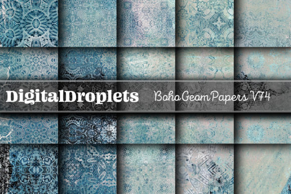 Boho Geom Papers Vol. 74: A Versatile Design Collection