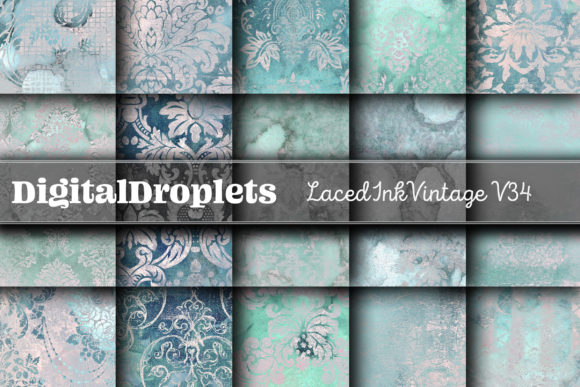 Laced Ink Vintage Vol. 34: A Designer's Texture Toolkit
