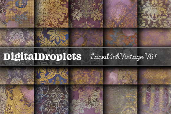Laced Ink Vintage Vol. 67 | Collection: A Designer's Textured Toolkit