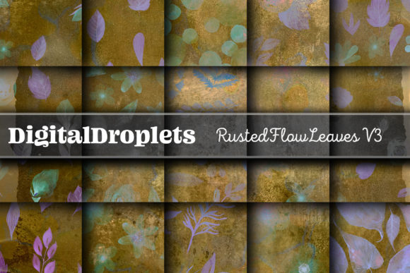 Rusted Flow Leaves Vol. 3 | Collection: Grungy Textures for Design